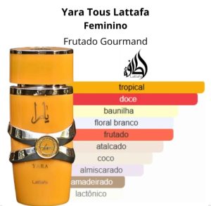 Perfume Árabe Yara Tous EDP 100ml Feminino – Floral Frutado Tropical | Lattafa