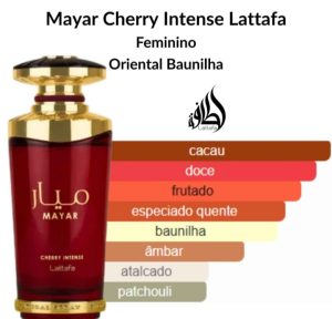 Perfume Árabe Lattafa Mayar Cherry Intense EDP 100ml Feminino – Cereja Doce Gourmand