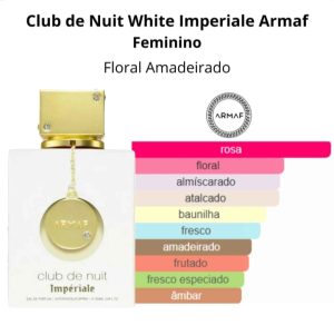Perfume Árabe Armaf Club De Nuit White Impériale EDP 105ml Feminino – Floral Baunilha Sofisticado