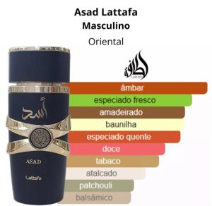 Perfume Árabe Lattafa Asad EDP 100ml Masculino – Baunilha Amadeirada Intensa