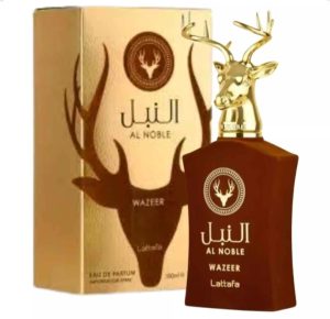 Perfume Árabe Lattafa Al Noble Wazeer EDP 100ml Unissex – Amadeirado Oriental Sofisticado