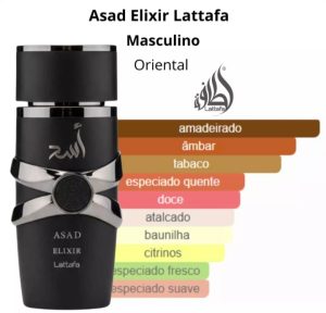Perfume Árabe Lattafa Asad Elixir EDP 100ml Masculino – Baunilha Amadeirada Intensa