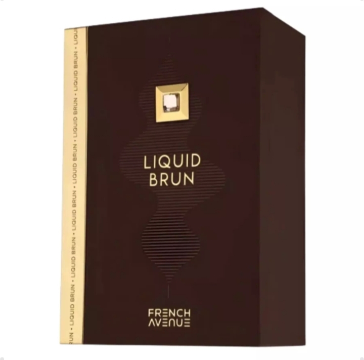 Perfume Árabe Liquid Brun French Avenue EDP 100ml Masculino – Baunilha Amadeirada Intensa - Imagem 3
